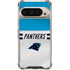 NFL Carolina Panthers White Striped Pixel 9/9 Pro Clear Case